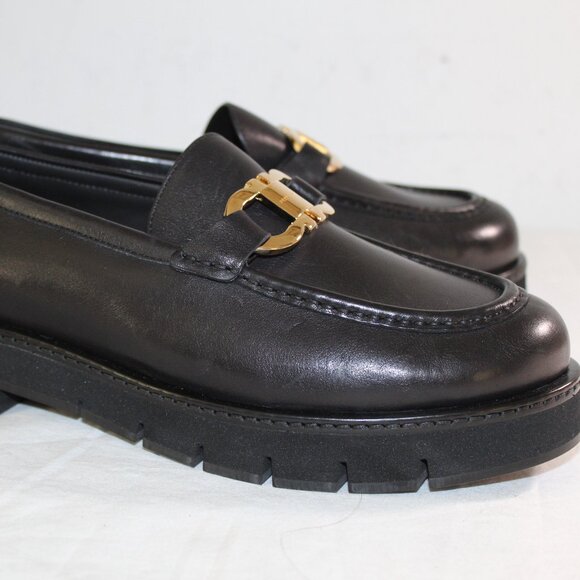 NWOB Ferragamo Gancini-Plaque Logo Buckle Maryan Loafers Slip On Flats 10.5 - Picture 3 of 8